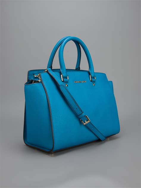 michael kors blue handbag|michael kors handbags blue color.